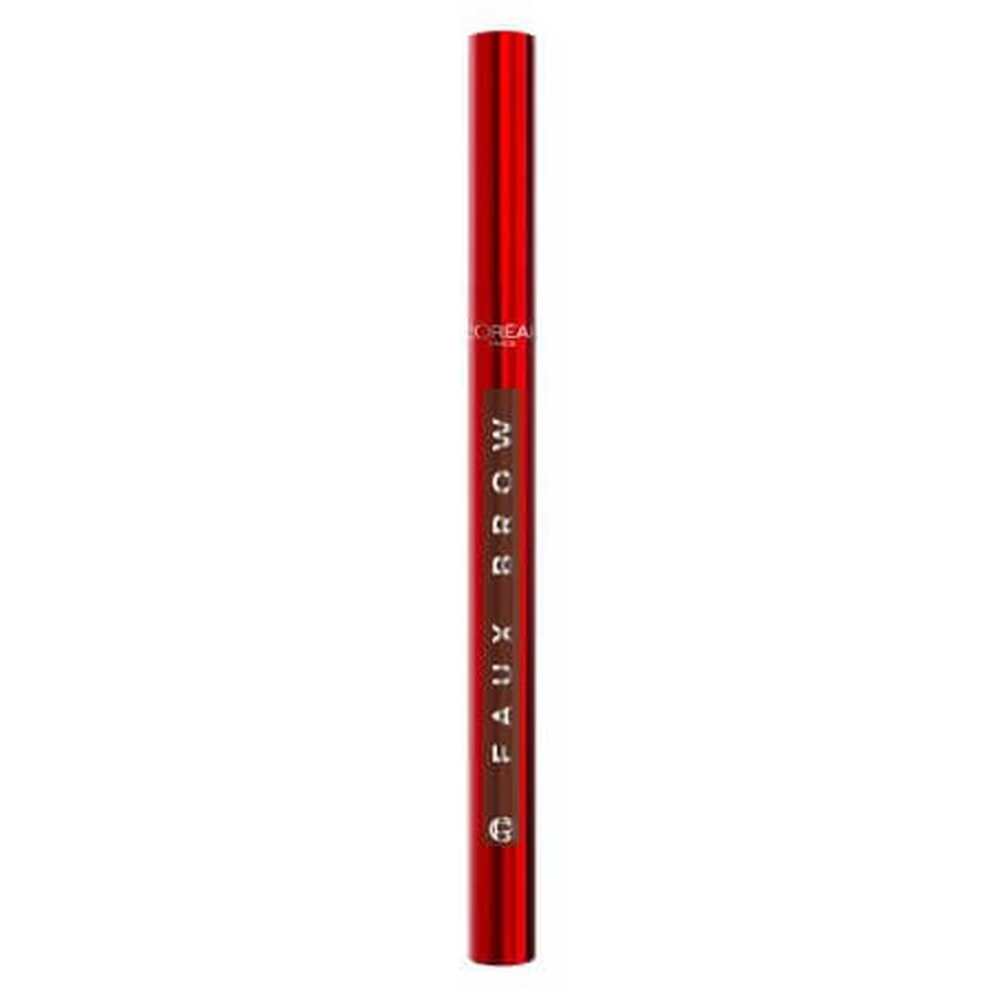 Wenkbrauwborstel met dubbele borstel Schaduw licht brunette Infaillible Faux Brow, 1 ml, Loreal