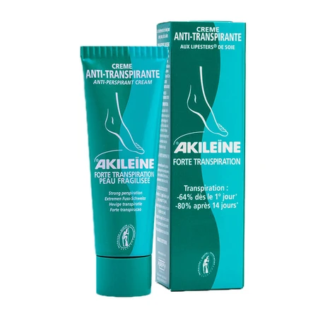 Akileine active anti-perspirant cream, 50 ml, Asepta