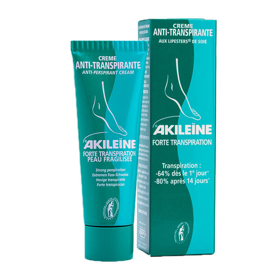 Akileine active anti-perspirant cream, 50 ml, Asepta