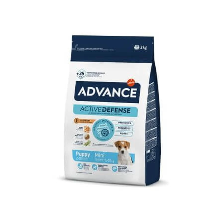 Alimento seco con pollo y arroz para perros Mini Puppy Protect Active Defense, 3 kg, Advance Veterinary Diets