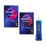 Packung Prezervative Intense, 16 Stück + Prezervative Mutual Pleasure, 16 Stück + Lubricant Originals, 50 ml, Durex