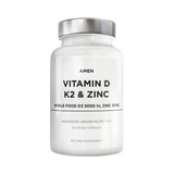 Vitamine D, K2 & Zinc Amen, 60 capsules, GNC