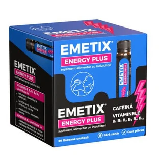 Emetix Energy Plus, 20 injectieflacons met één dosis x 25 ml, Fiterman Pharma