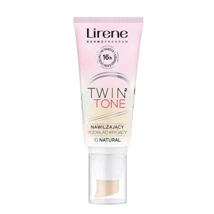 Base de Maquillaje Resistente a la Transferencia 10 Natural Twin 2 Tone, 30 ml, Lirene