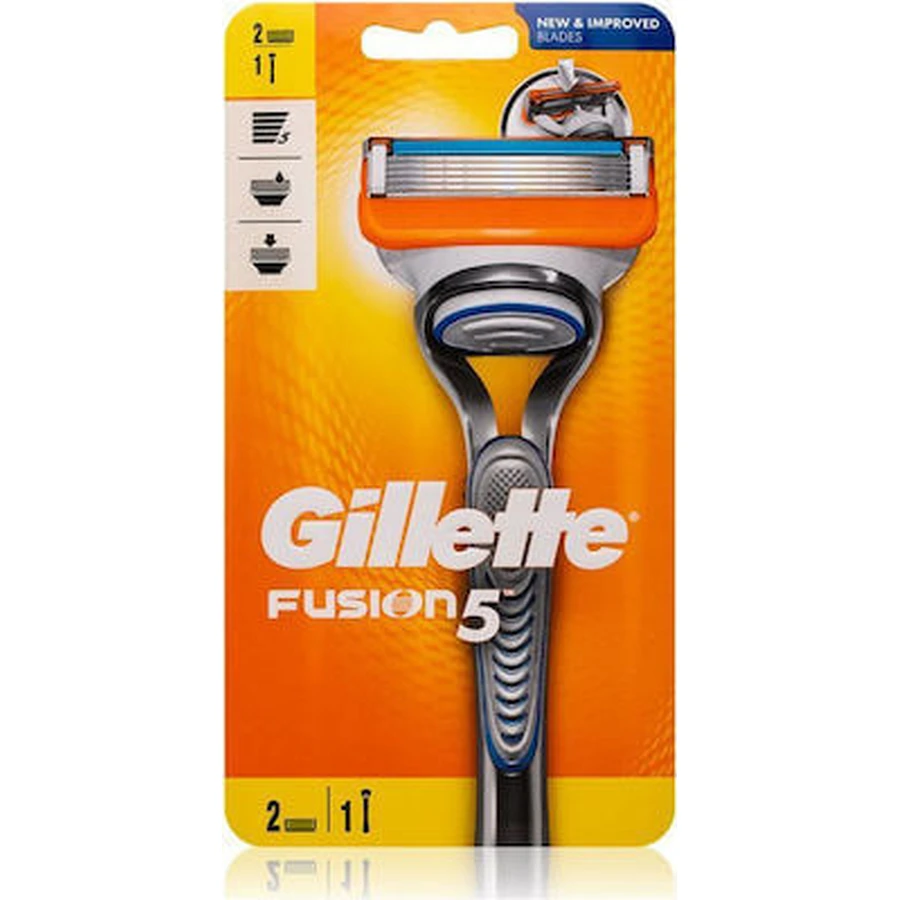 GILLETTE Fusion5 Men's Shaving Machine & 2 Spare Heads