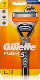 GILLETTE Fusion5 Máquina de afeitar para hombres y 2 cabezales de repuesto