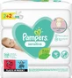 PAMPERS Wipes Baby Sensitive Toallitas Hipoalergénicas sin Perfume, Alcohol ni Parabenos (4 Paquetes de 52 Piezas) 208 Piezas