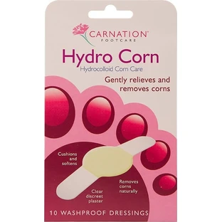 CARNATION Hydrocolloid Corn Care Soft & Hard Callus Removal Discs, 10 Pieces