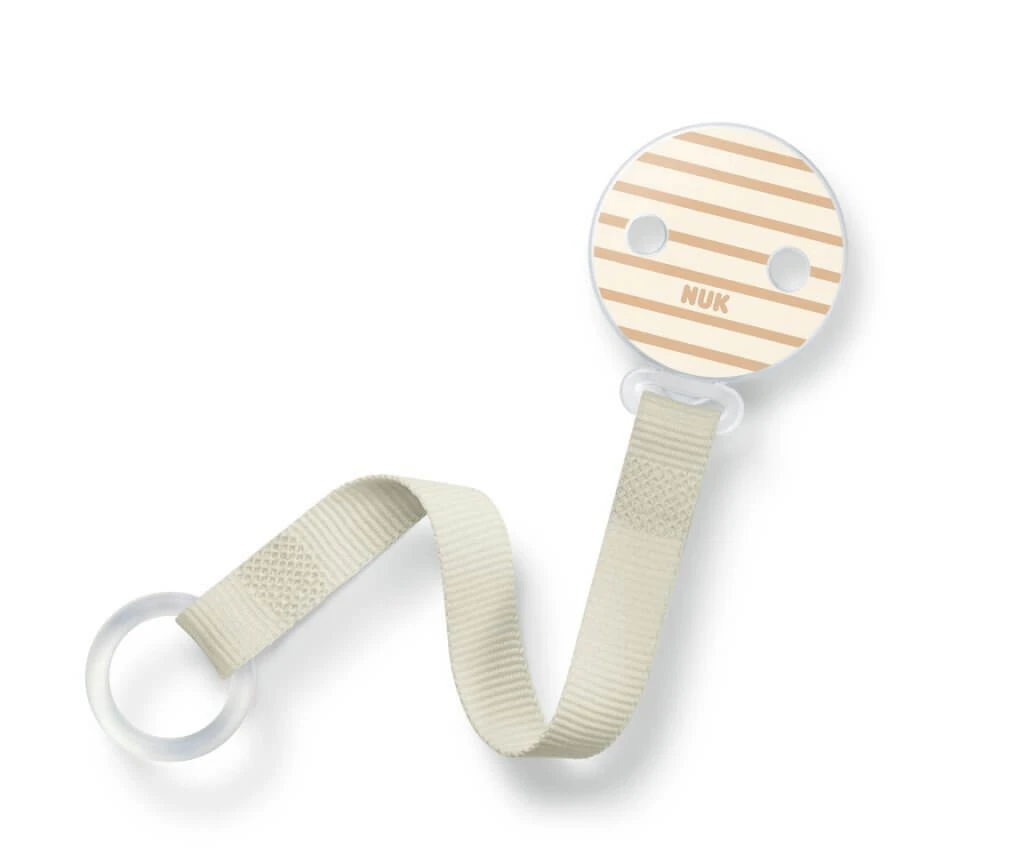 NUK Pacifier Ribbon In Various Colours - Grey