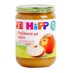 HIPP Bio Baby Fruitcrème Perzik en Appel vanaf 5 maanden 190g