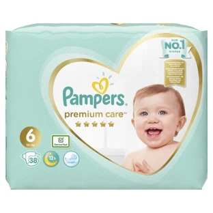 PAMPERS Babyluiers Premium Care Nr.6 13+Kgr 38 stuks Jumbo verpakking