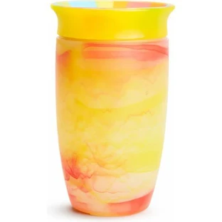 MUNCHKIN Miracle 360 Sippy Cup Tropical Swirl, Lerntasse mehrfarbig - 296ml - Gelb