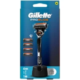 GILLETTE Machine à raser ProGlide, têtes de rechange 4 pièces et base de support gratuite