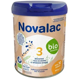 NOVALAC Bio 3 Lait en poudre bio pour 3ème enfant 800g
