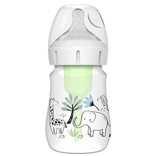 DR BROWN'S Botella Plástico Opciones+ Animales del Bosque con Cuello Suave 150ml WB 51008