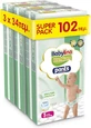 BABYLINO Premium Pants Ultra Soft Diapers Pull-on Softness No5 Super Pack [10-16kg] 102 Diapers (3 x 34 Pieces)