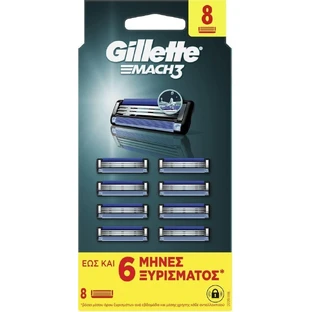 GILLETTE Mach3 Pièces détachées pour têtes de machines à raser 8 pièces