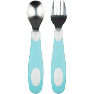 DR BROWN'S Juego de tenedor y cuchara de metal Veramans TF 027