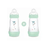 MAM Plastic Bottle Easy Start Anti-Colic with Silicone Nipple 2+ Months 260ml 2 pieces [355SBc]