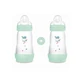 MAM Plastikflasche Easy Start Anti-Colic mit Silikonnippel 2+ Monate 260ml 2 Stück [355SBc]