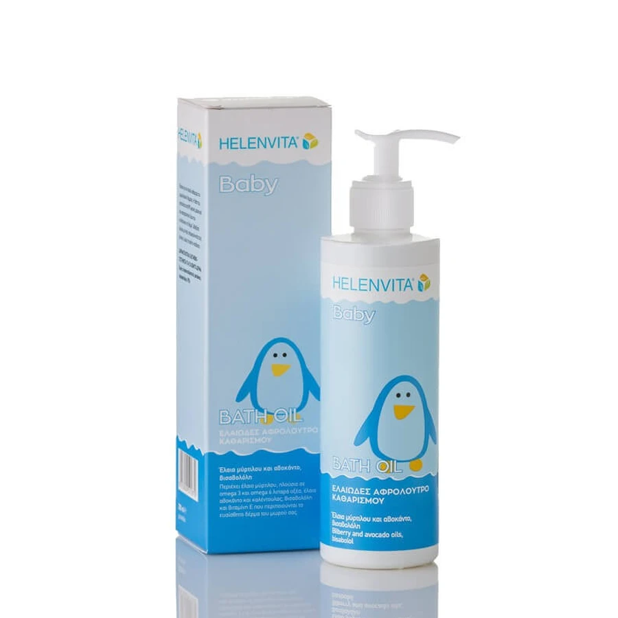 Helenvita Baby Aceite de Baño Gel de Ducha Limpiador Graso 200ml