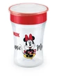 NUK Cup Magic Disney Mickey Pahar din plastic cu margine și capac pentru 8+ luni 230ml [10.255.425] - Roșu