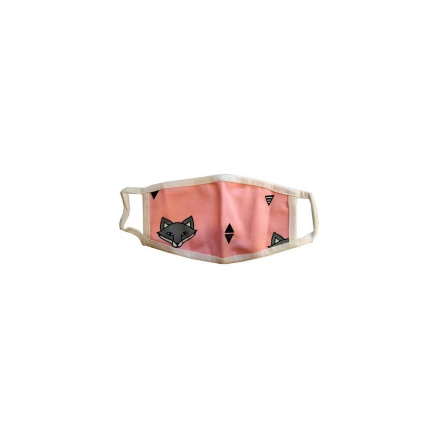 Tissu MASKS Renard rose pour enfants x5