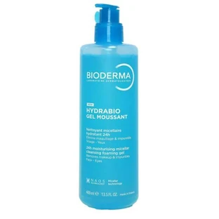 BIODERMA Hydrabio Gel Micelar Limpiador Hidratante 24h, Gel Limpiador Para Pieles Deshidratadas 400ml