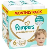 PAMPERS Baby Diapers Premium Care No.6 13-18kg 140 Pieces MSB