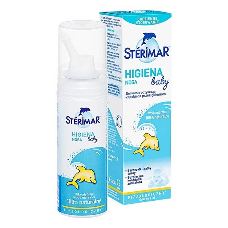 STERIMAR Baby Solución Isotónica 100% Natural de Agua de Mar para la descongestión de bebés de 0 a 3 años 100ml