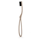 INTERMED Brosse à dents professionnelle Eco Ergonomique Innovante, manche extrêmement flexible et ergonomique en écorce de riz moyenne (3.270 fibres) Beige x1