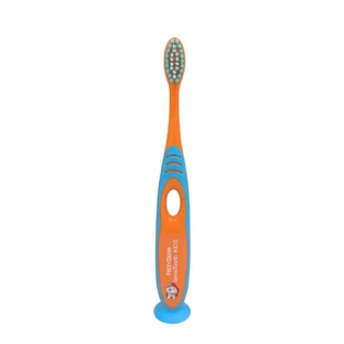 FREZYDERM Sensiteeth Kinderzahnbürste Soft Orange Weiche Zahnbürste für Kinder ab 7 Jahren, Orange