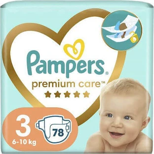 PAMPERS Premium Care No 3 For 6-10kg 78 pieces JUMBO+