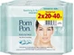 POM PON Sensitive Skin Eyes &amp; Face Wet Wipes for Sensitive Skin 2x20 pieces