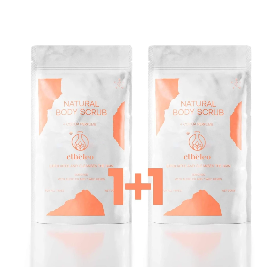 ETHELEO Natural Body Scrub Chocolate 300gr 1+1