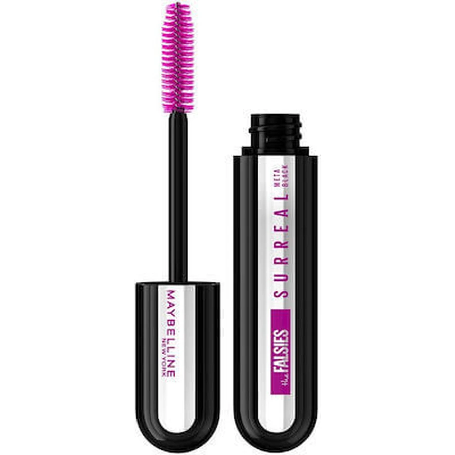 MAYBELLINE The Falsies Surreal Extensions Mascara Enriched With 3D Pearls For Length & Volume 02 Meta Black Intense Black 10ml