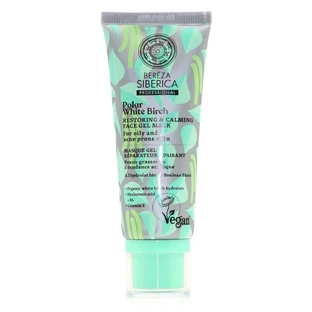 NATURA SIBERICA Bereza Bereza Restoring & Calming Face Gel Mask Moisturizing Gel Mask Restoring & Balancing Mask For Oily & Acneic Skin 100ml
