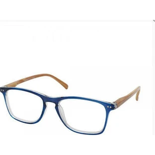 EYELEAD Gafas de lectura y presbicia Azul con brazo de madera Rojo E212 +1.25