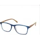 EYELEAD Gafas de lectura y presbicia Azul con brazo de madera Rojo E212 +1.25