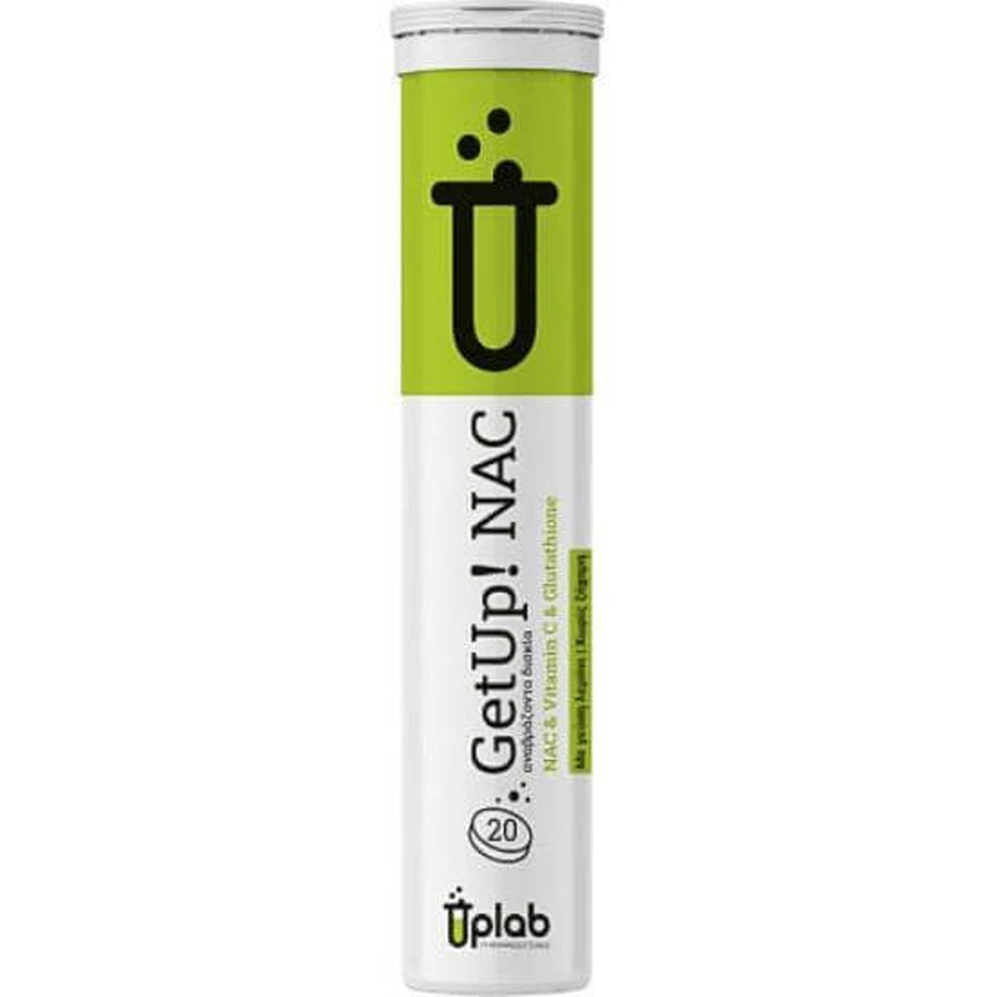 UPLAB GetUp! NAC Formula Against Colds 20 Lemon Flavoured Effervescent Tablets
