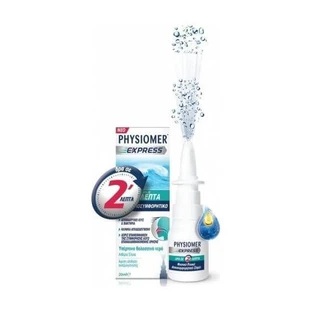 PHYSIOMER Express Descongestionante Nasal Hipertónico Tamaño Bolsillo 20ml A partir de 6 Años