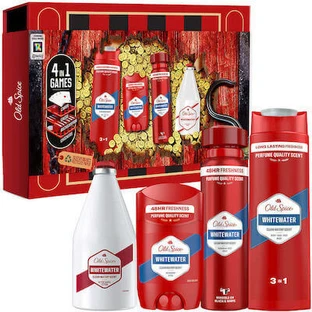 OLD SPICE XMAS Gamebox Pirate Gift Set For Men With Whitewater Deodorant, 50ml & Shower Gel,250ml & Aftershave 100ml & Cards