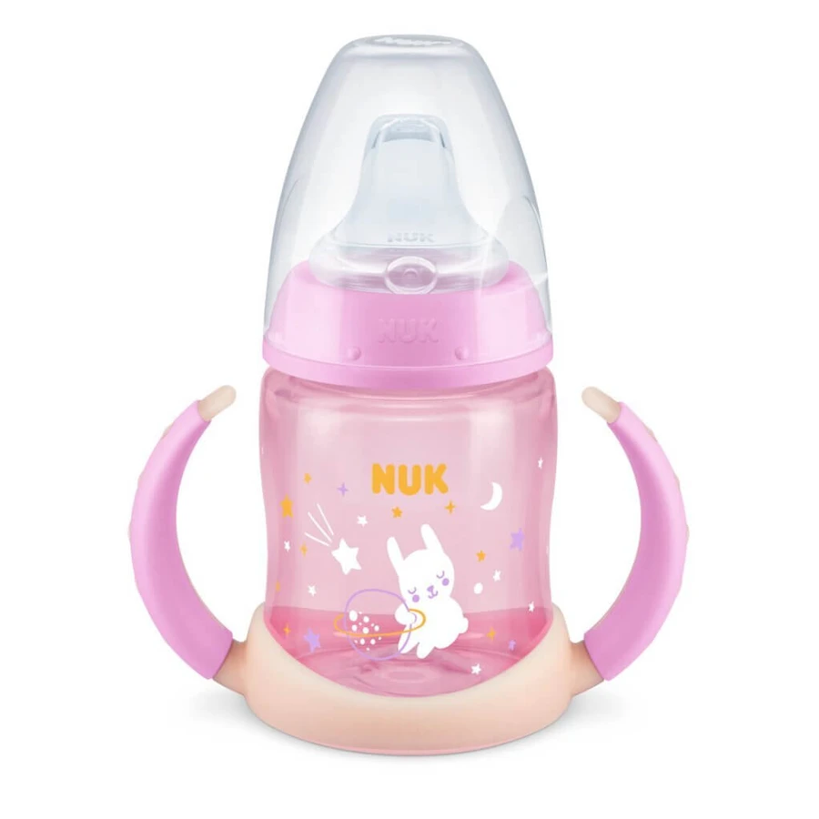 Nuk First Choice Trainingsflasche mit Düse Nachtblau 6m+ 150ml in verschiedenen Farben - Pink
