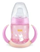 Nuk First Choice Training Bottle with Nozzle Night Blue 6m+ 150ml In Various Colors - Pink