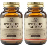 SOLGAR Promo Factores Lipotrópicos Suplemento Dietético Para el Metabolismo de las Grasas y el Control de Peso 100 Comprimidos (2 Paquetes x 50 Comprimidos)