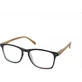 EYELEAD E211 Presbyopia Glasses Black With Wooden Arm Red 4.00
