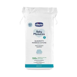 CHICCO Baby Moments Soft cotton wipes 60 pieces