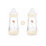 MAM Plastic Bottle Easy Start Anti-Colic Silicone Bottle 2+ Months 2 Pieces 260ml