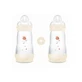MAM Plastic Fles Easy Start Anti-Koliek Siliconen Fles 2+ Maanden 2 Stuks 260ml