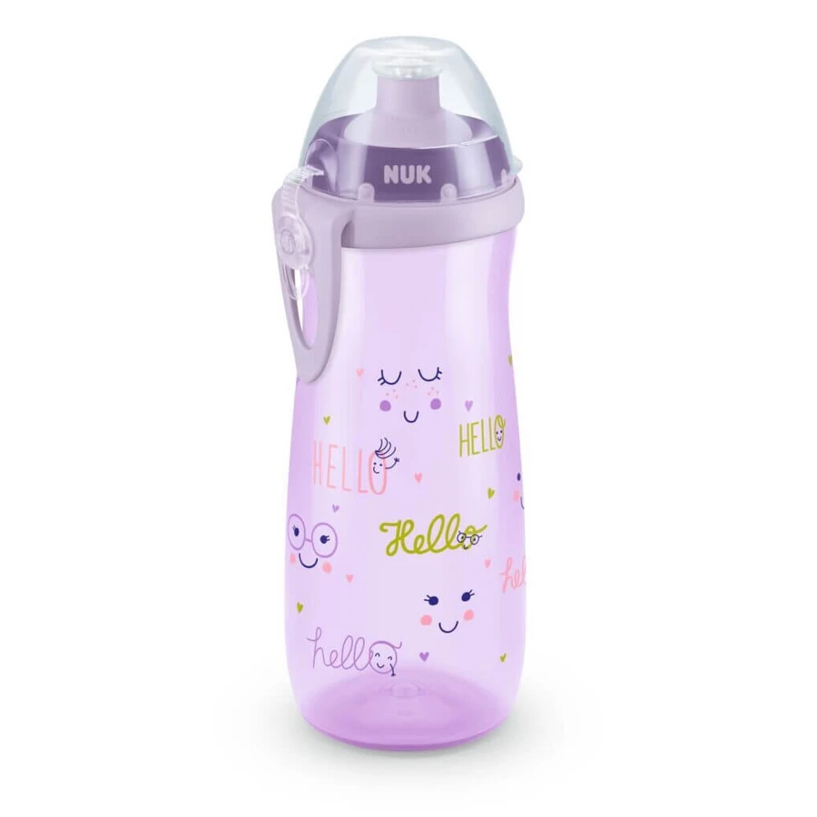 NUK Sports Cup Push-Pull 36m+ 450ml en varios colores - Morado